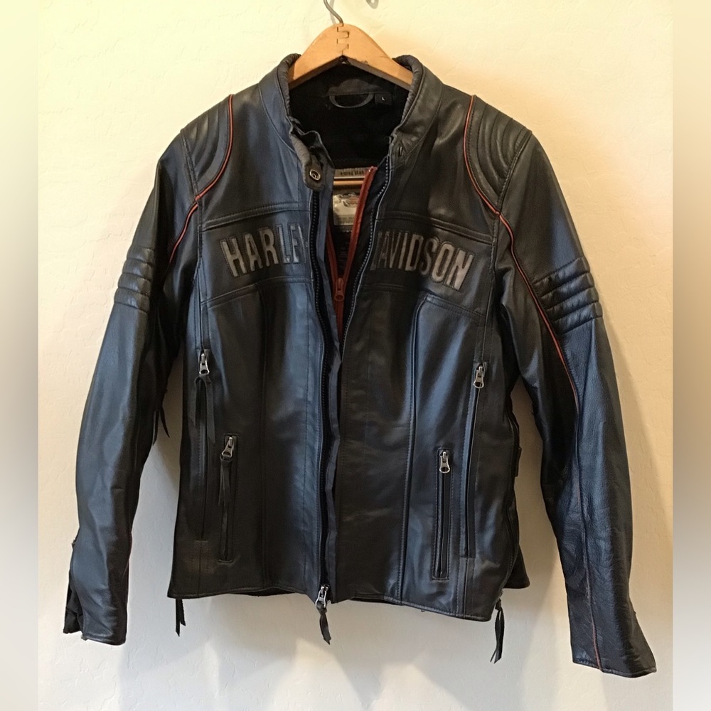 Women’s LARGE Harley Davidson Insulated Leather Jacket